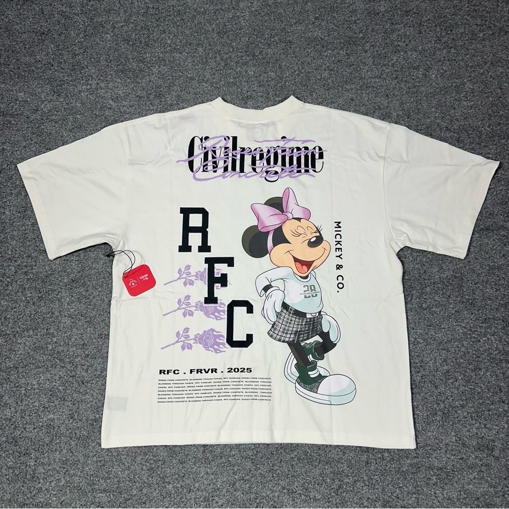 Civil Regime Mickey and Friends Minnie Shirt Oversized Large Gym Casual NEW